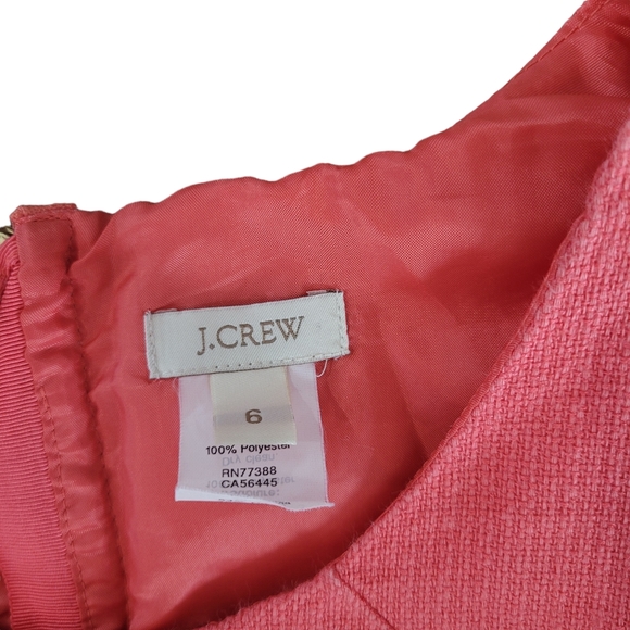 J. Crew Textured Dress with Exposed Gold Zipper - Picture 4 of 5